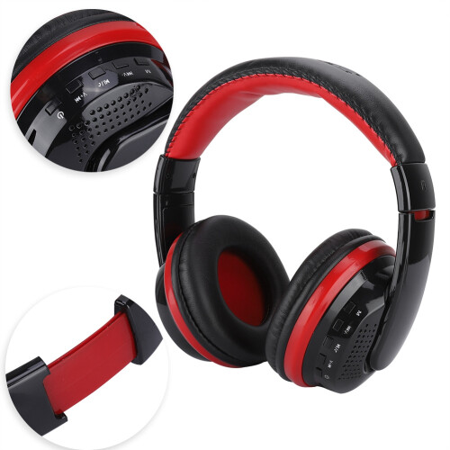 Ακουστικά Bluetooth HiFi Stereo Over Ear με Μικρόφωνο 6 λειτουργίες EQ Πτυσσόμενη μείωση 2