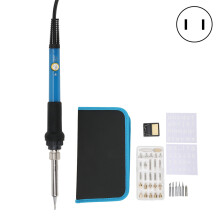 Kit saldatore con controllo della temperatura regolabile, strumento di saldatura dotato di riscaldatore in ceramica e punte di saldatura