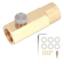 Soda Machine Accessories CO2 Adapter Brass Connector Thread Set Replacement with Sealing Performance No Gas Leakage, High Quality Materials Easy to