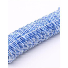 Flexible Drainage Pipe 19m Blue, Expandable Perforated Outdoor Tube for Landscape Water Absorption