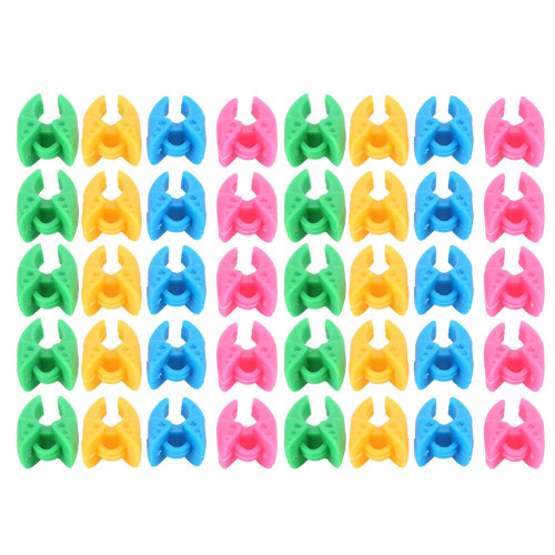 Silicone Spool Clips Thread Holders for Sewing and Embroidery Bobbins, 40 Pack Multicolor