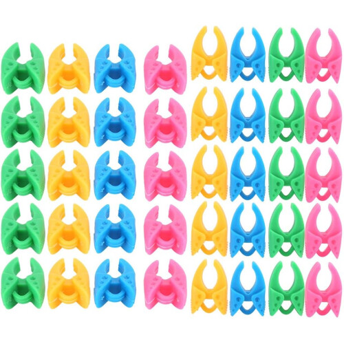 Silicone Spool Clips Thread Holders for Sewing and Embroidery Bobbins, 40 Pack Multicolor 2
