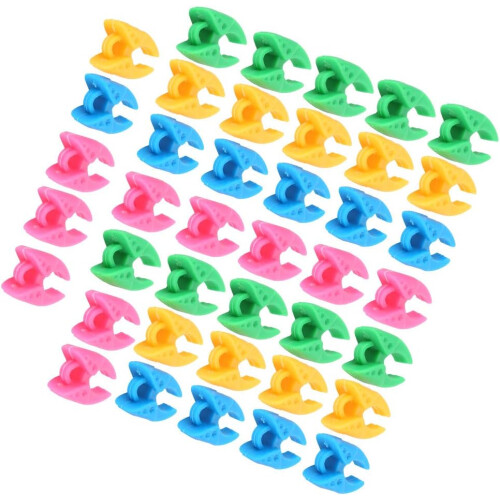 Silicone Spool Clips Thread Holders for Sewing and Embroidery Bobbins, 40 Pack Multicolor 1