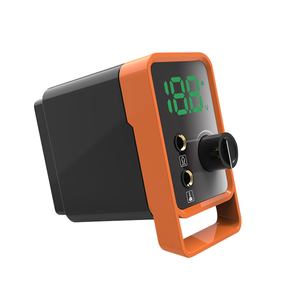 Orange 2.5A Digital Lcd Tattoo Power Supply With Precise Voltage Control For Rotary Machines,