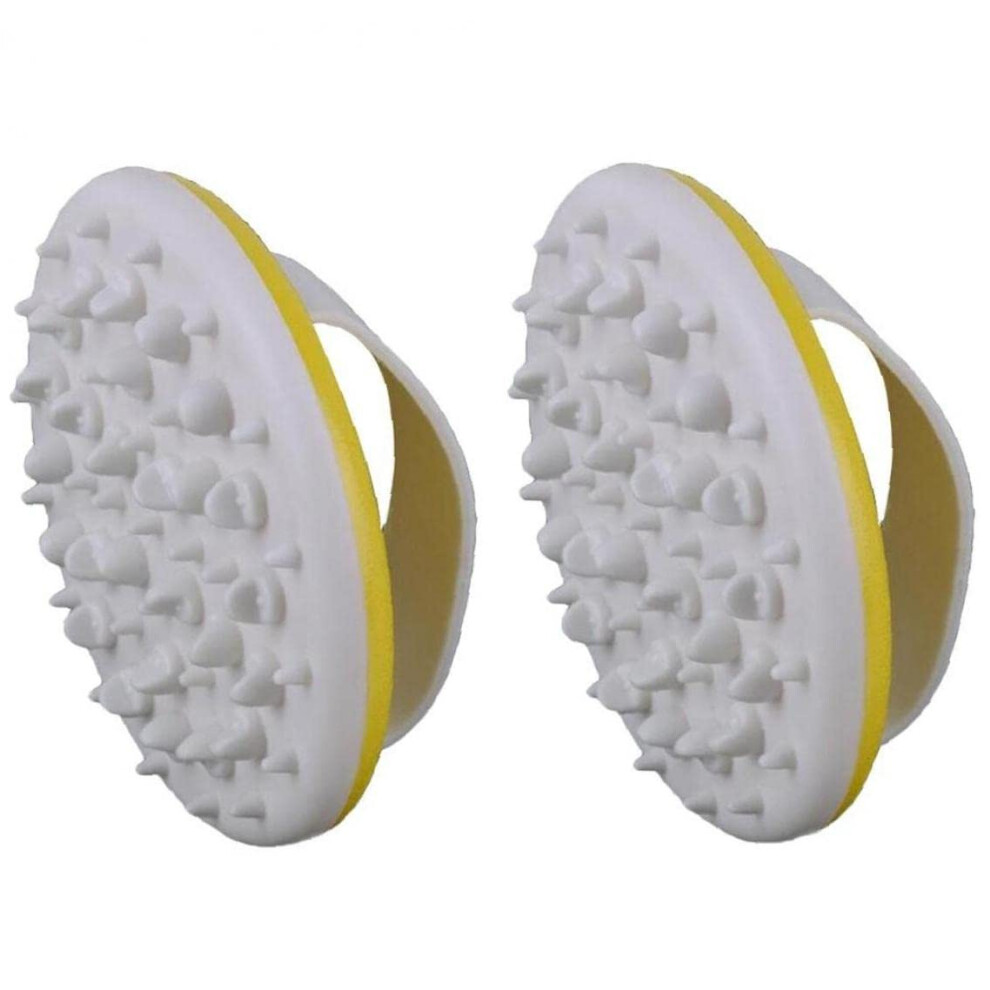 Anti Cellulite Massage Brush Set 2 Pack with Gentle Exfoliation for Dry and Wet Body Brushing