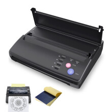 Tattoo Stencil Printer Thermal Copier with Fast Ink Printing and 20 Transfer Papers, Black