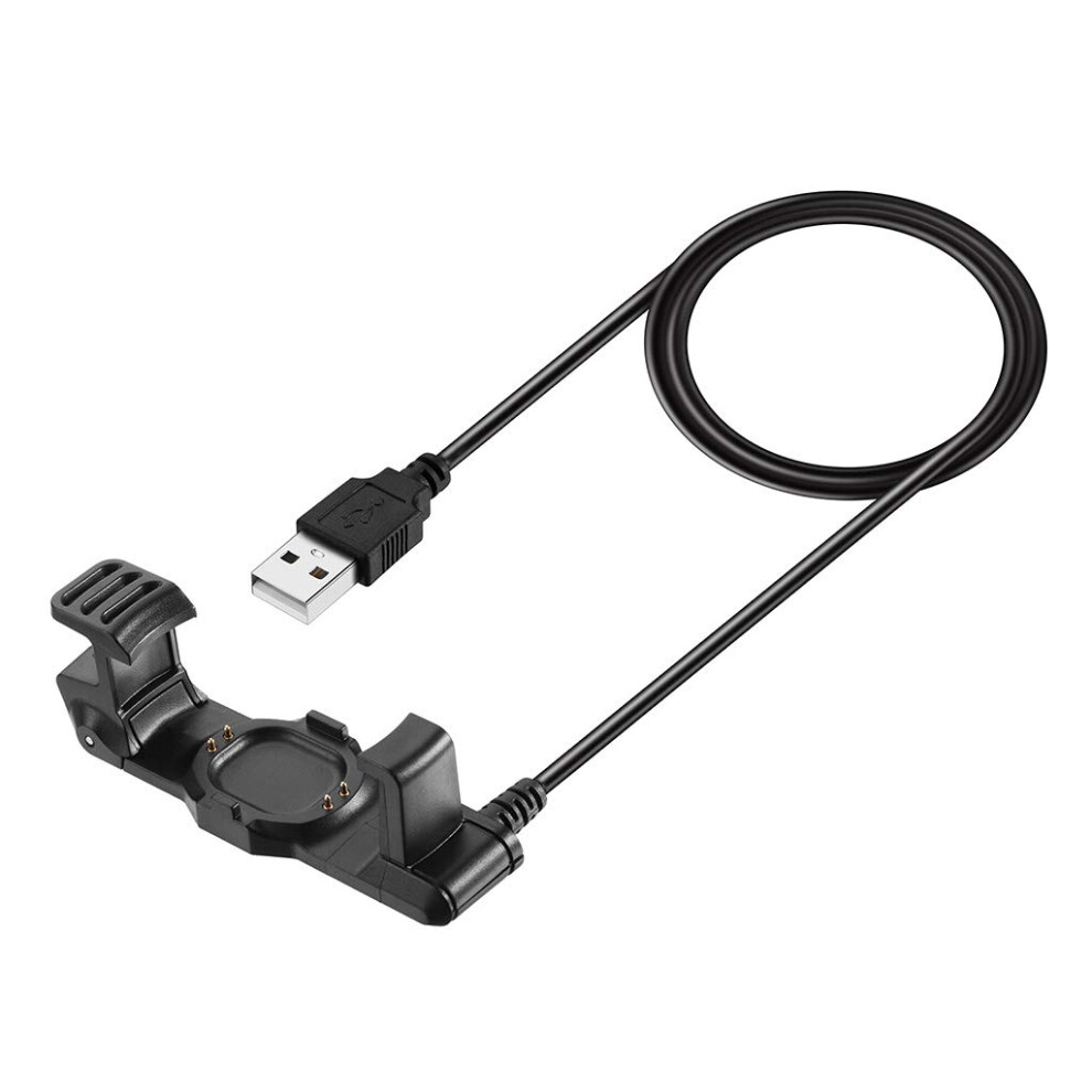 Usb Charging Cable For Smartwatch With Clip Dock Station, Portable Charger Cord For Black 9365369976887