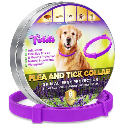 Honden vlooi- en teekendoder halsband Waterdicht bescherming Verstelbaar