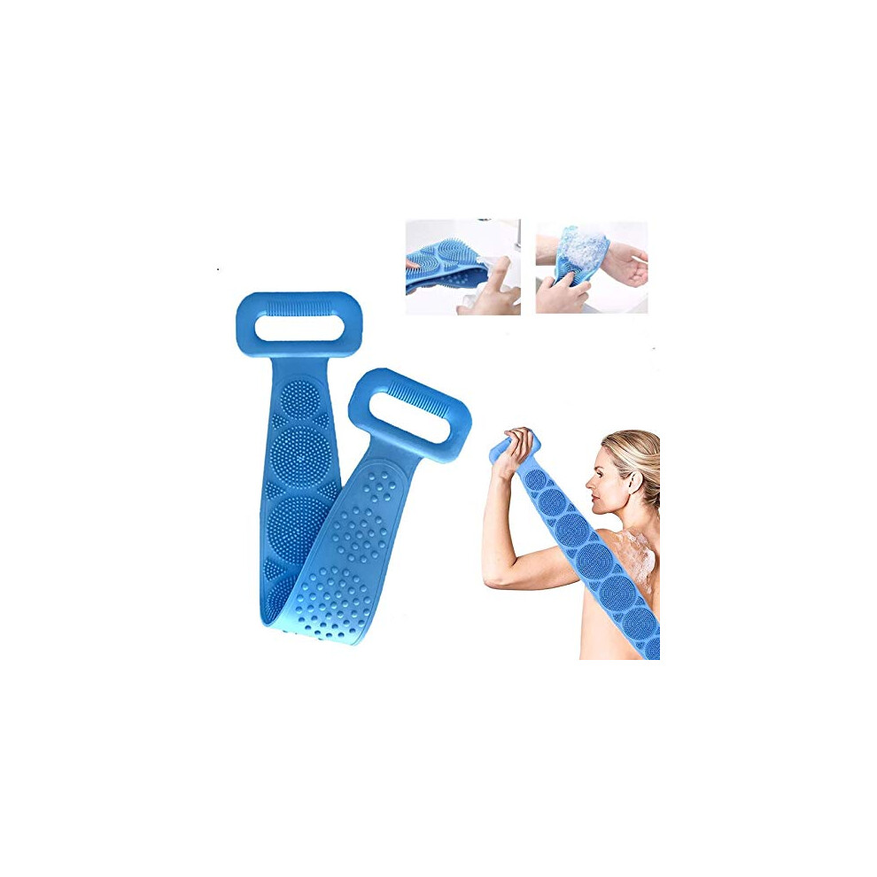 Silicone Body Scrubber with DualSided Exfoliation for Deep Pore Cleansing Shower Belt
