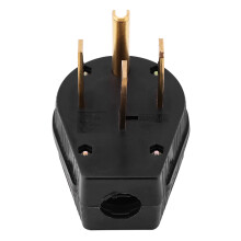 Spina di alimentazione per generatore, spina maschio ad angolo con lama dritta NEMA14-50P50-Amp125/250V, connettore elettrico industriale per