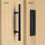 Invisible Handle Sliding Barn Door Handle Corrosion Resistant Double Sided Pull Matte Surface Easy Installation Retro Style Soft Grip Feeling Heavy 5