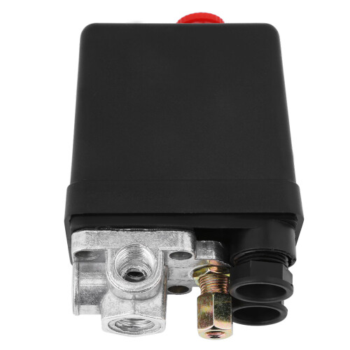 Pressostato universal para compressor de ar com válvula de controle automático, contatos reforçados, resistente à corrosão e com longa vida 1
