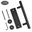 Invisible Handle Sliding Barn Door Handle Corrosion Resistant Double Sided Pull Matte Surface Easy Installation Retro Style Soft Grip Feeling Heavy 4