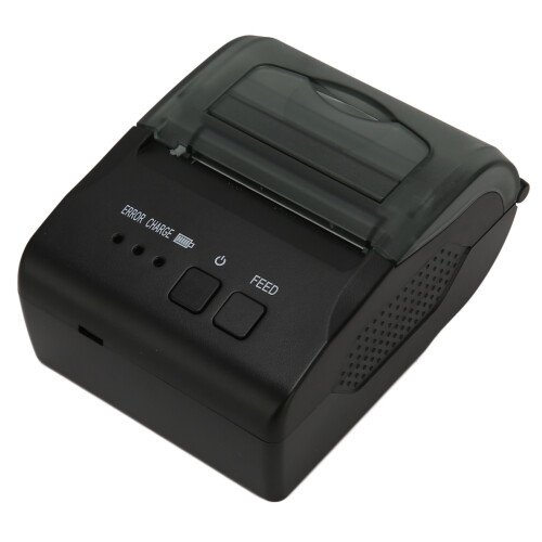 Wireless Portable Mobile Mini Bluetooth Thermal Printer, Built-In Rechargeable Lithium-Ion Battery Auto Sleep Function Fast Printing For Android 2