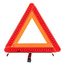 Vehicle Safety Equipment Emergency Warning Sign Foldable Design Reflective Triangle Warning Plate Road Construction Use No Tools Required High Degree
