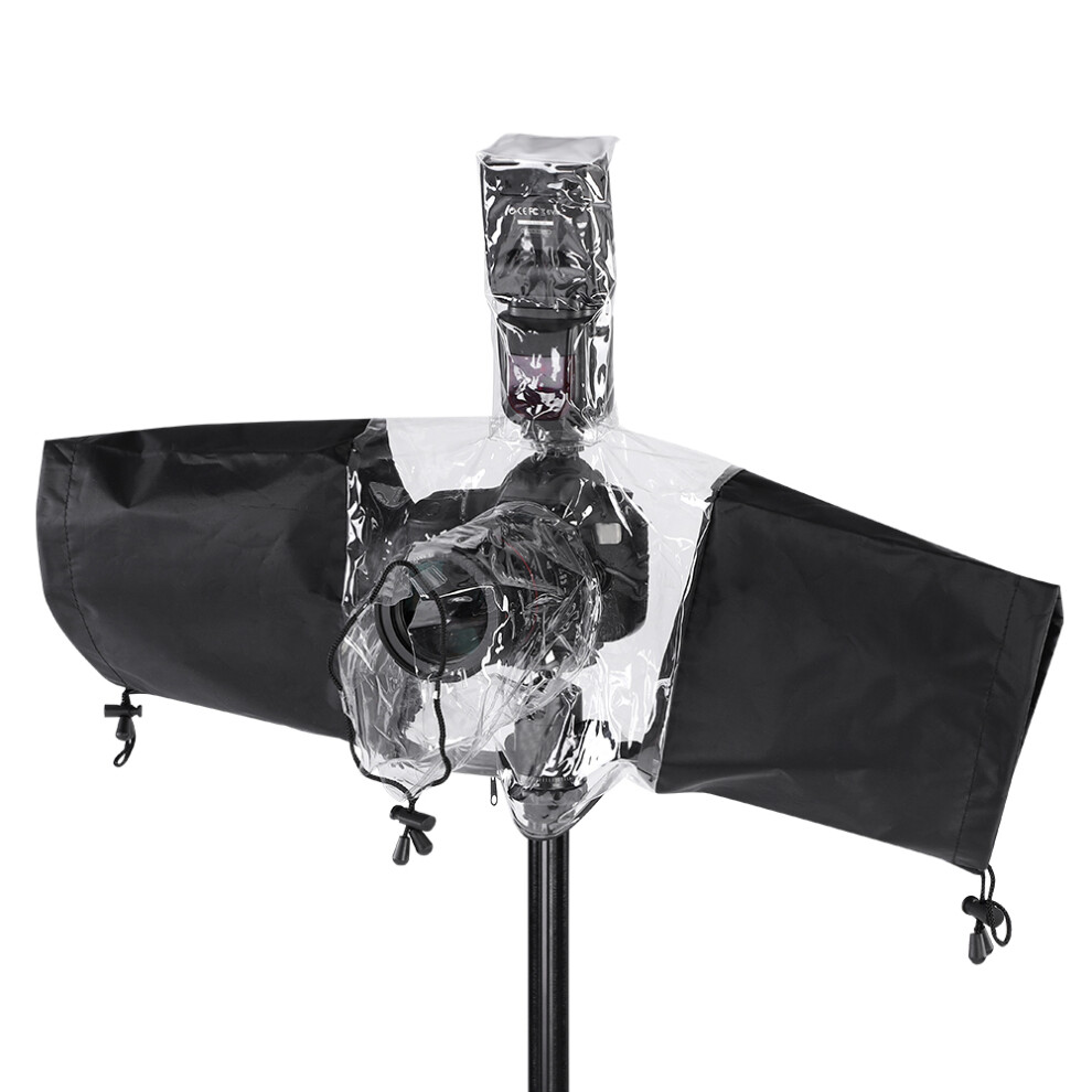 Harsh Weather Protection Waterproof Camera Cover For Dslr Mirrorless Cameras With Foldable Lightweight Design And Clear Viewing Window Universal Fit 9138057082470