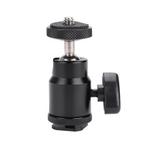 Draaibare balhoofdbevestiging voor DSLR-camera's met 1/4" schroefadapter, duurzaam geanodiseerd aluminium, corrosiebestendig, lichtgewicht en