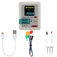 Transistor tester met automatische uitschakelfunctie, werkt op batterijen, infrarood afstandsbediening, multifunctioneel TFT-scherm met