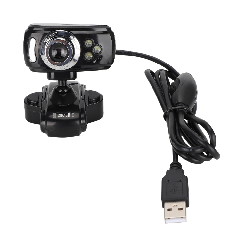Full Hd Webcam With Built-In Microphone And Rotatable Tripod, Wide Angle Lens For Clear Video Calling And Streaming, Automatic Correction Techno Light 9176269541378