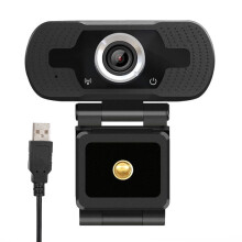 Webcam met ruisonderdrukking, HD-videobelfunctie, plug-and-play privacykap, automatische lichtcorrectie en Full HD-kwaliteit voor thuis en kantoor,