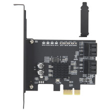PCI Express Expansion Card For SATA Devices, SATA III 6Gbps Interface Controller Compatible With Backward Compatible And AHCI Mode Support For Hard