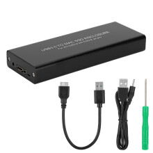 Gereedschapsvrije M.2SSD-behuizing, ultradunne aluminium behuizing, strak en duurzaam ontwerp, snelle gegevensoverdracht, externe USB 3.0-lezer met