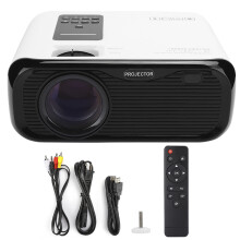 Home Theater Projector With Native 1080P Resolution LED Projection Lamp High Brightness Contrast Ratio Diffuse Reflection Imaging For Flat Surface