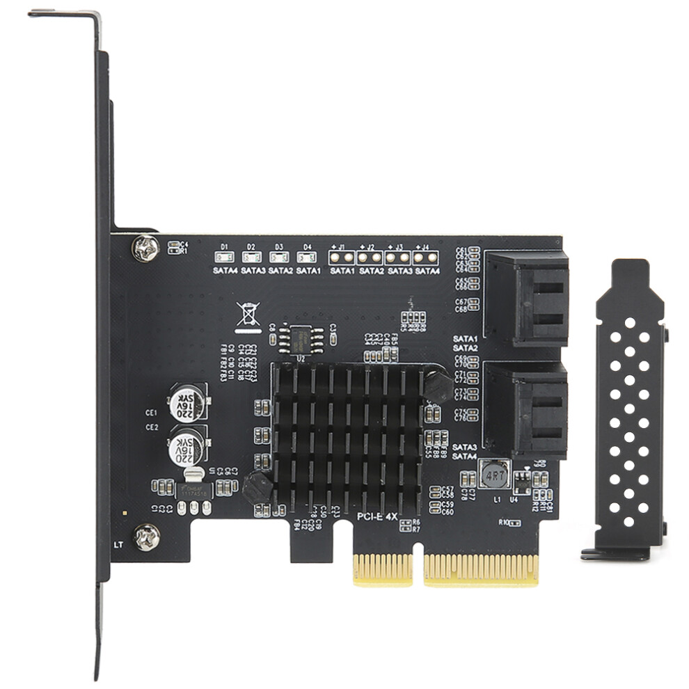 Pcie Sata Card Non-Raid Expansion 6Gb S Sata Iii Interface Port Multiplier Support With Hot Plug Drive Power Control And Staggered Spin Up For Ssd 9423501926708