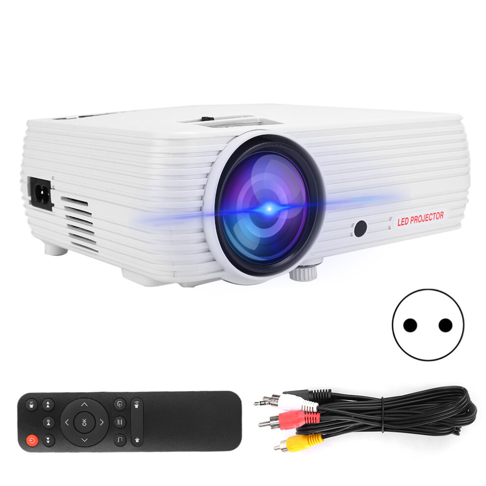 Portable Projector Full Hd 1080P, Built-In Stereo Speakers Outdoor Movie Projector, Supports Multiple Devices Connection With Keystone Correction For 9423501926753