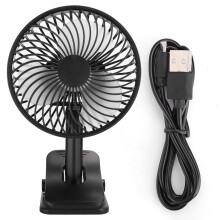 Battery Rechargable Fan Ultra-Quiet 4-Level Wind Speed Adjustment Rotatable At Any Angle Retractable Bracket High-Quality Materials LED Display Silent