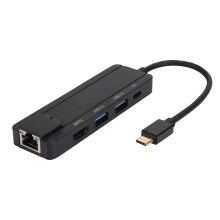 USB 3.0 Type C Hub With Ethernet HDMI 4K Fast Charging Port, High Speed Data Transfer Support USB2.0 3.0 PD Down 10Gbps Bidirectional Network Card Ada
