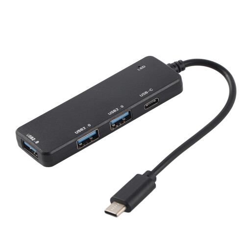 Εξαιρετικά λεπτός διανομέας USB επέκτασης δεδομένων, διανομέας USB 3.0 4 θυρών με