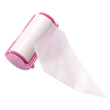 Nail Art Glue Remover Roller with Protective Slide Cover Pink Cleanup Tool 11.5x6cm