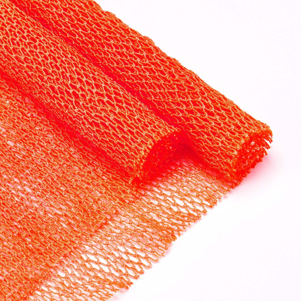 Orange Bath Sponge With Rich Lather For Gentle Exfoliation And Daily Shower Use