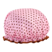 Waterproof Satin Shower Cap for Women Double Layer Universal One Size Fits All Hair Lengths