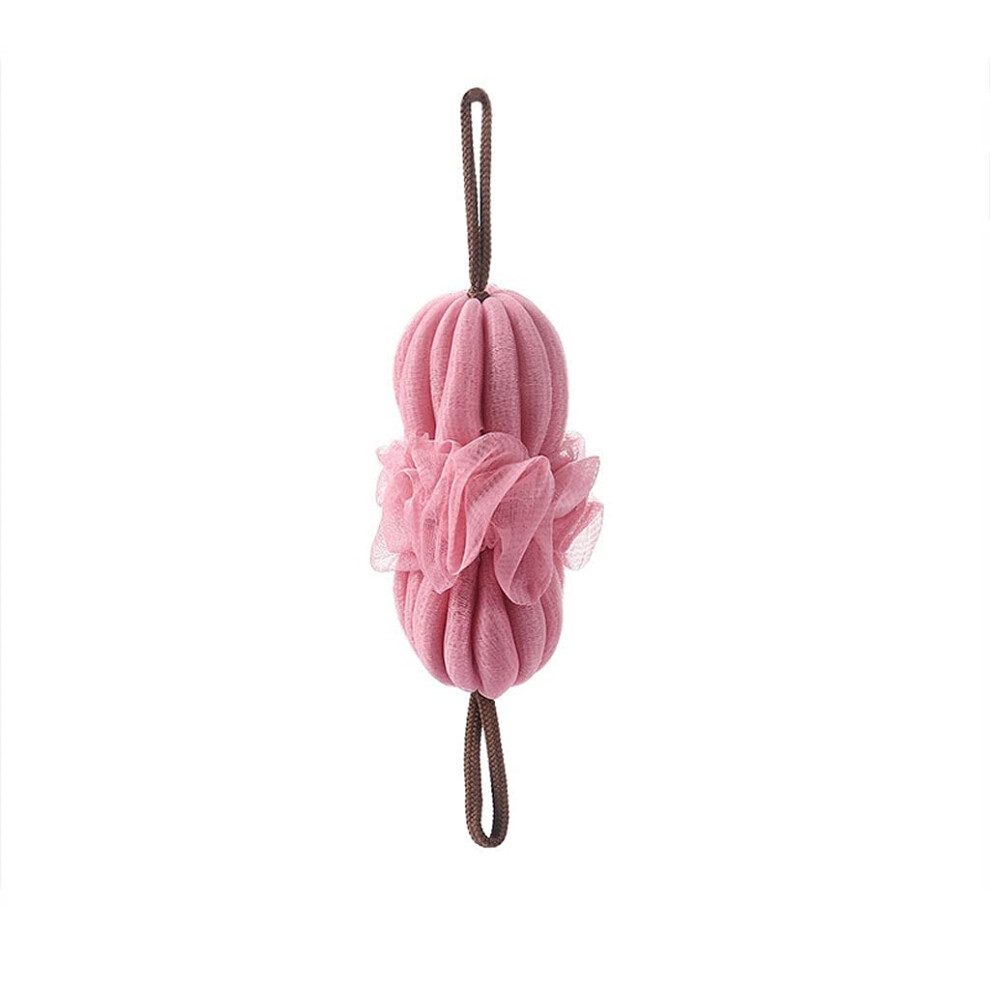 Green Loofah Bath Sponge Exfoliating Shower Towel With Long Stretchable Back Scrubber For Gentle Skin Care