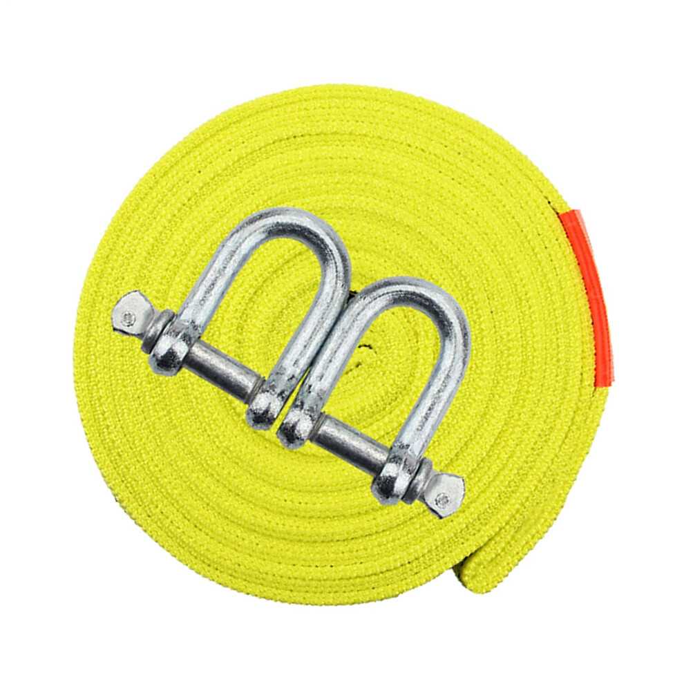 Heavy Duty Tow Strap With Metal Hooks, 5M Strong Nylon Towing Rope For Car, Suv, Pickup, Rv Roadside Recovery 9044945881394