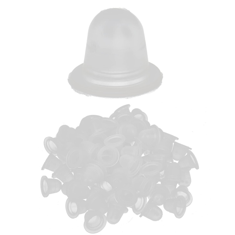 Tattoo Ink Cups 100pcs Disposable Silicone Pigment Cap Sleeves for Permanent Makeup and Microblading