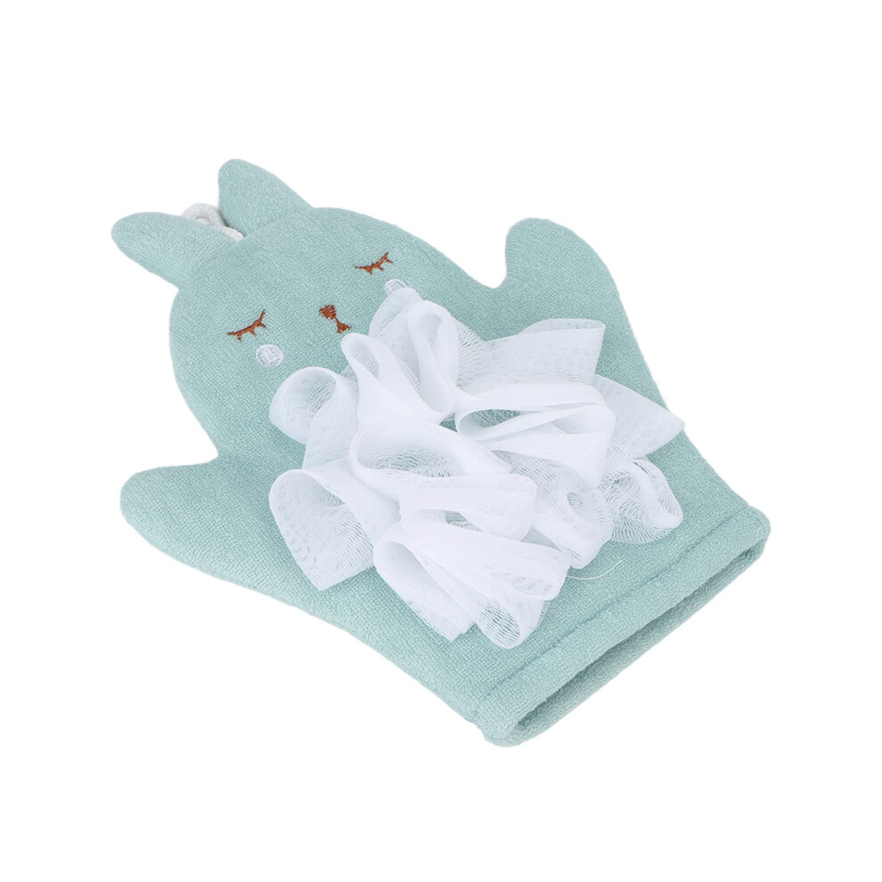 Exfoliating Shower Glove with Cute Cartoon Design, Gentle Body Scrub Glove for Smooth Skin
