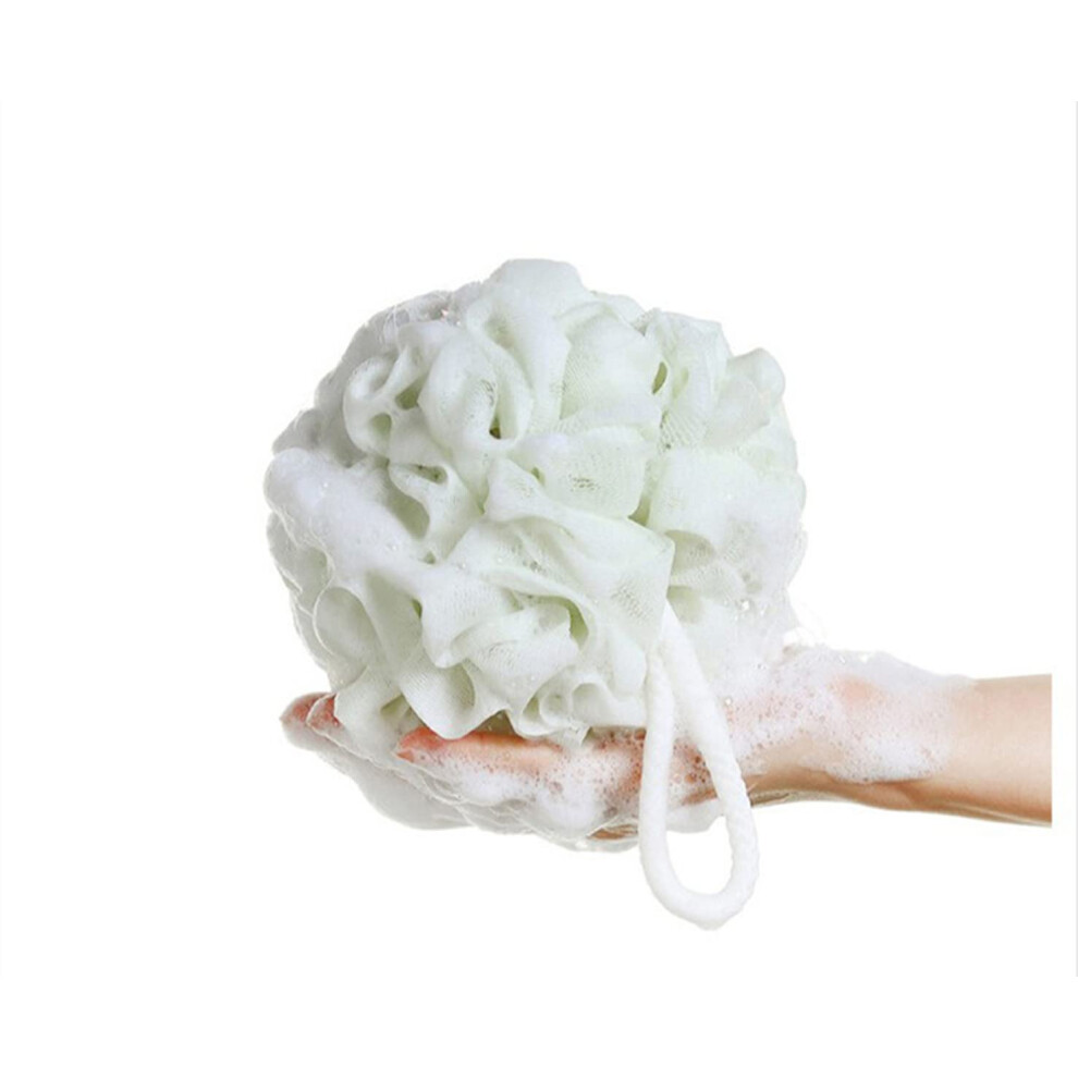 Coral/Blue Shower Loofah Bath Sponge Large Mesh Pouf Soft Exfoliating With Rich Foamy Lather,