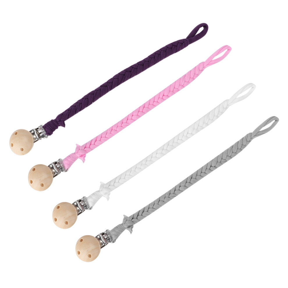 Pacifier Clips Universal Pacifier Holder Eco-Friendly Material Non Toxic Safe Material For Baby Boys And Girls With Fasten Loop Stainless Steel