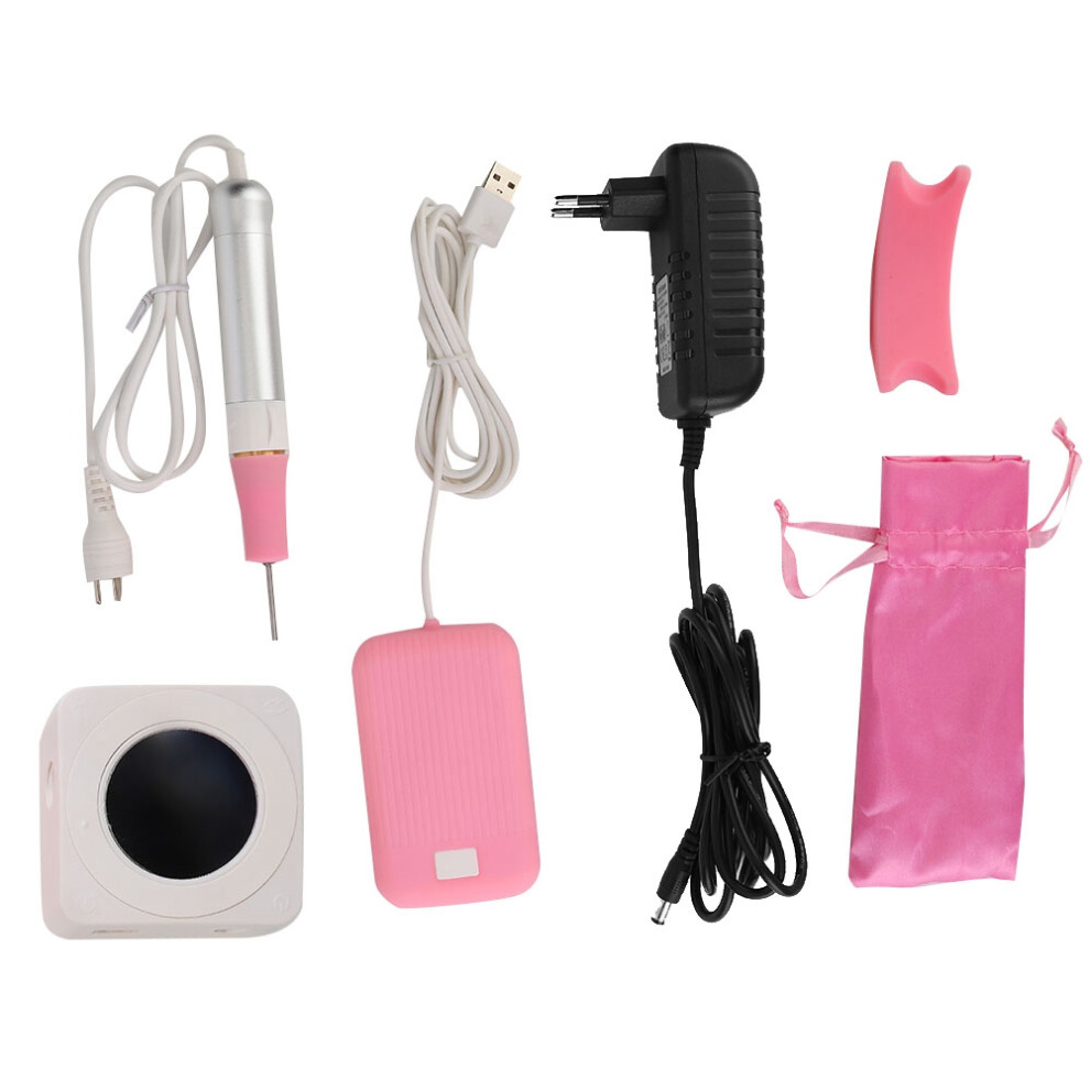 Nail Drill Handpiece Replacement Ergonomic Handle Easy Bit Replacement Portable Design Electric Nail Drill Machine Adjustable Speed Forward Reverse