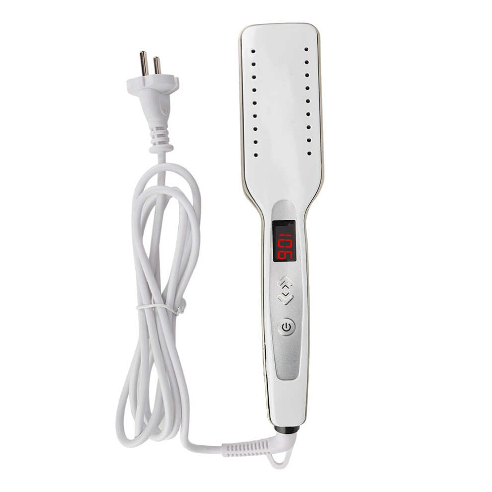 Adjustable Temperature Hair Straightener With Even Heat Distribution, 360 Degree Rotatable Cord And Heat Resistant Design For Salon Quality Results