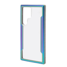 Kraftigt stötsäkert telefonskal för Galaxy S23Ultra, förstärkt transparent baksida, militärklassat fallskydd, hudvänlig textur, TPU-ram, stöd
