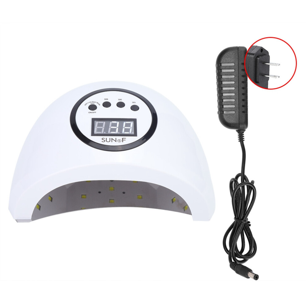 UV LED Nail Lamp Automatic Sensor Fast Curing Professional Nail Dryer With Timer Setting LCD Display Salon Effect At Home Lightweight And Portable