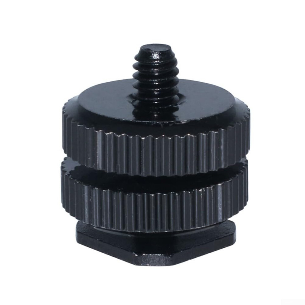 Dslr Triple Hot Shoe Mount Adapter For Connecting Camera Microphones And Led Lights (Style One) 9365369979260