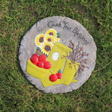 Garden Stepping Stones Outdoor Rustic Pathway Pavers EcoFriendly Resin for Landscaping (Style3 1PC)