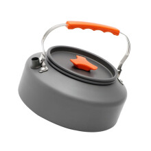 Camping Kettle Lightweight Portable Outdoor Tea Pot with Heat‑Insulated Handle for Hiking and Picnic