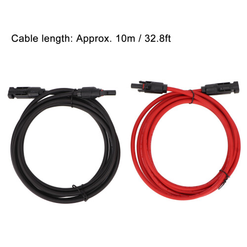 6mm² 10m Solar Extension Cable IP68 for RV PV System 30A 2