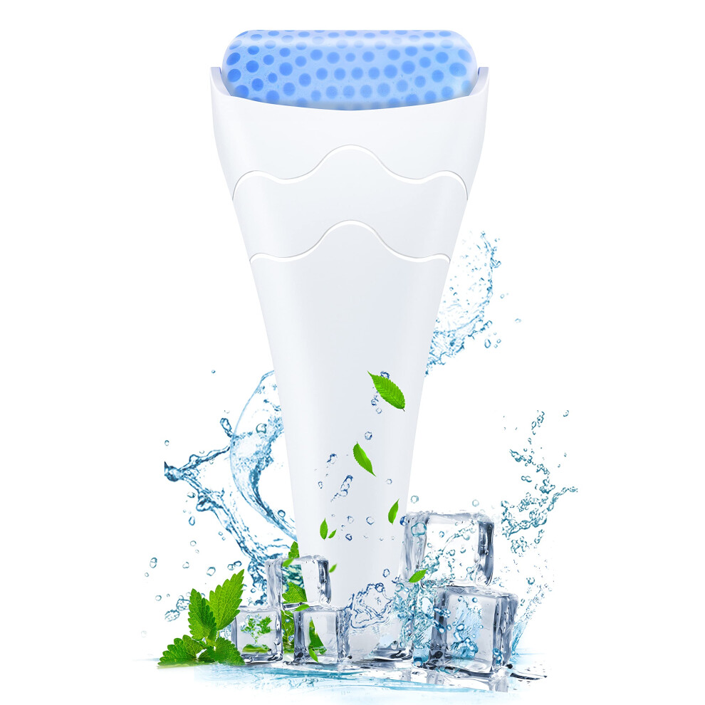 Blue Ice Roller For Face And Eyes, Cooling Comfort To Reduce Puffiness Wrinkles And Migraines,
